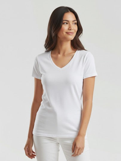 Ladies 150 v-neck T