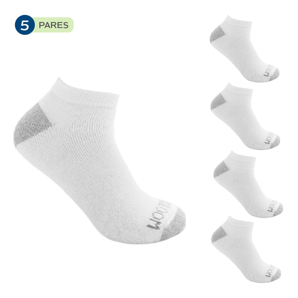 Pack x 5 - Medias afelpadas sin caña para caballero