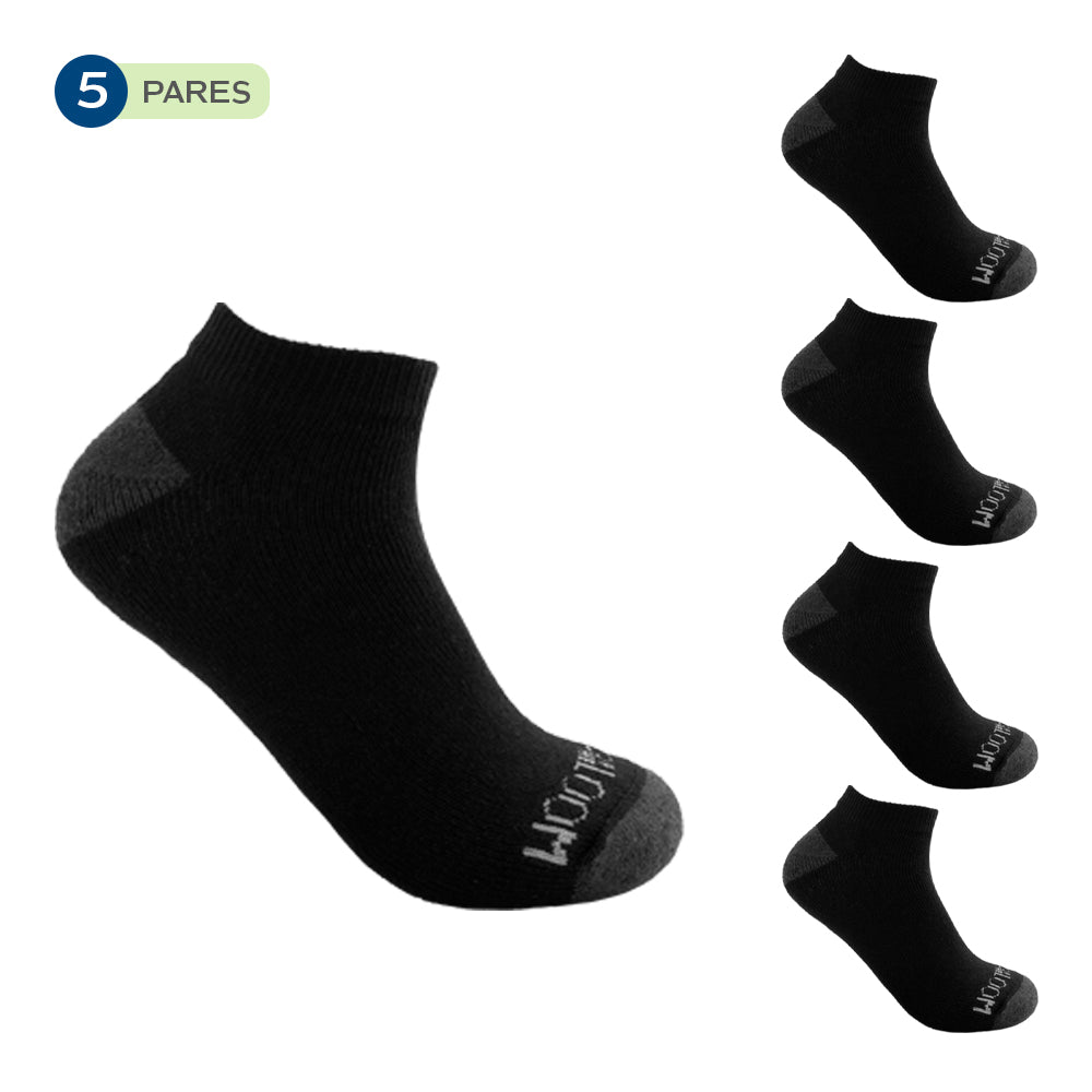 Pack x 5 - Medias afelpadas sin caña para caballero
