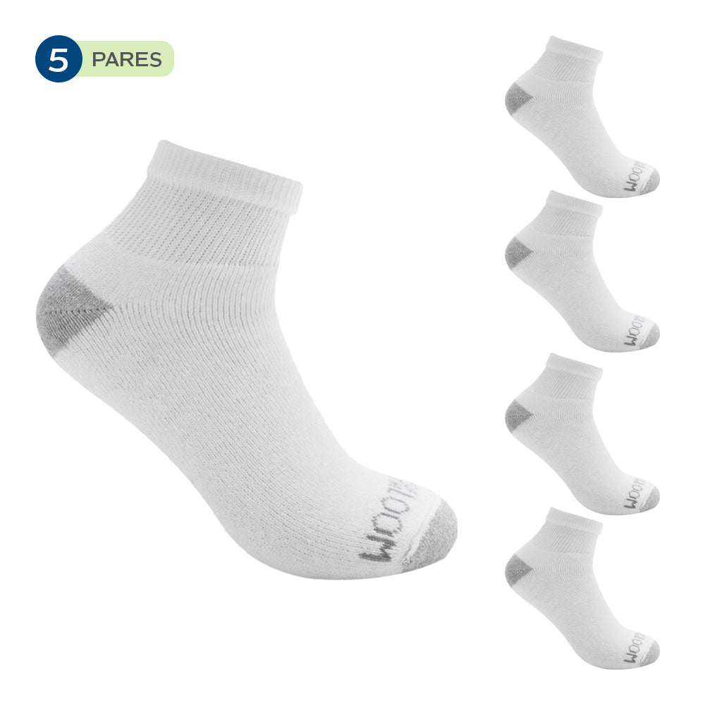 Pack x 5 - Medias afelpadas caña corta para caballero