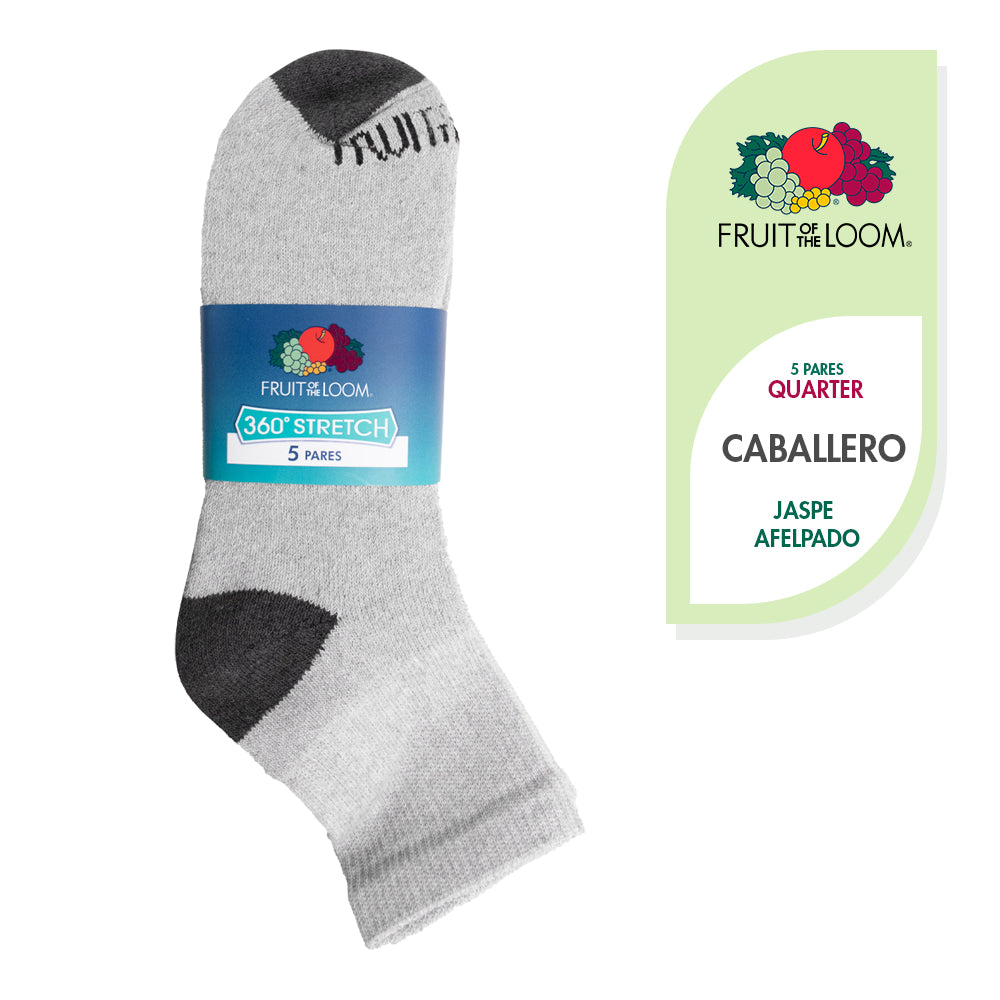 Pack x 5 - Medias afelpadas caña corta para caballero