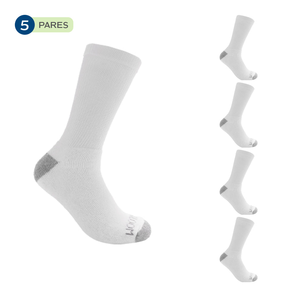 Pack x 5 - Medias afelpadas caña alta para caballero