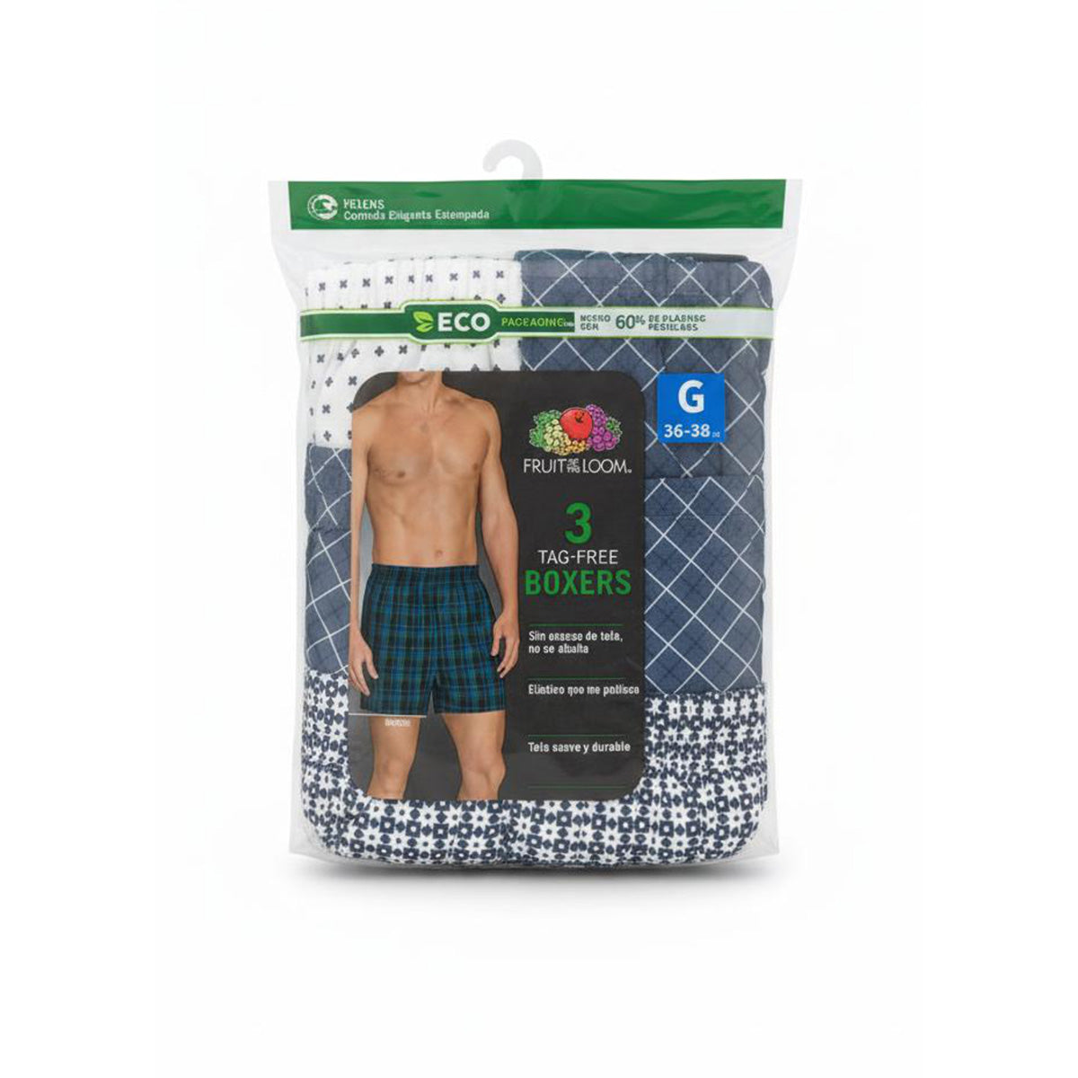 Pack x 3 - Boxer de tela para caballero