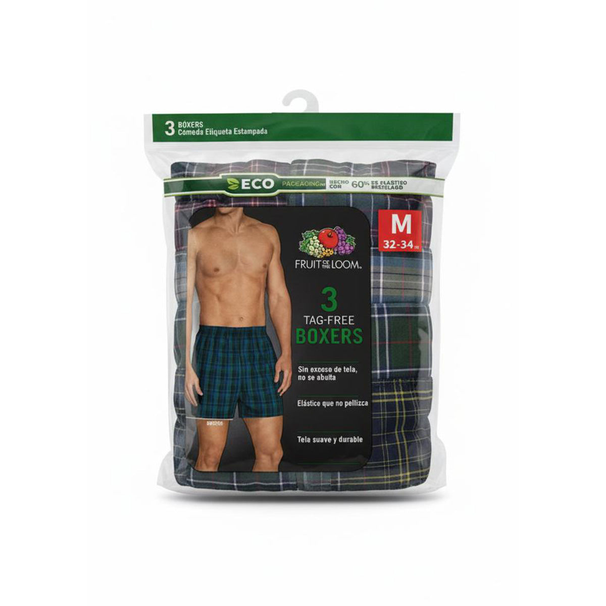 Pack x 3 - Boxer de tela para caballero