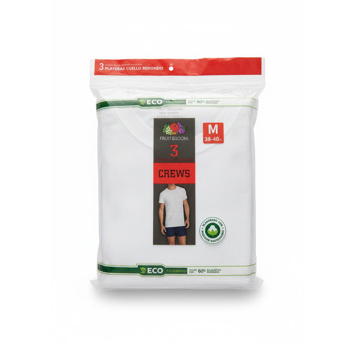Pack x 2 - Camiseta interior escote redondo para caballero