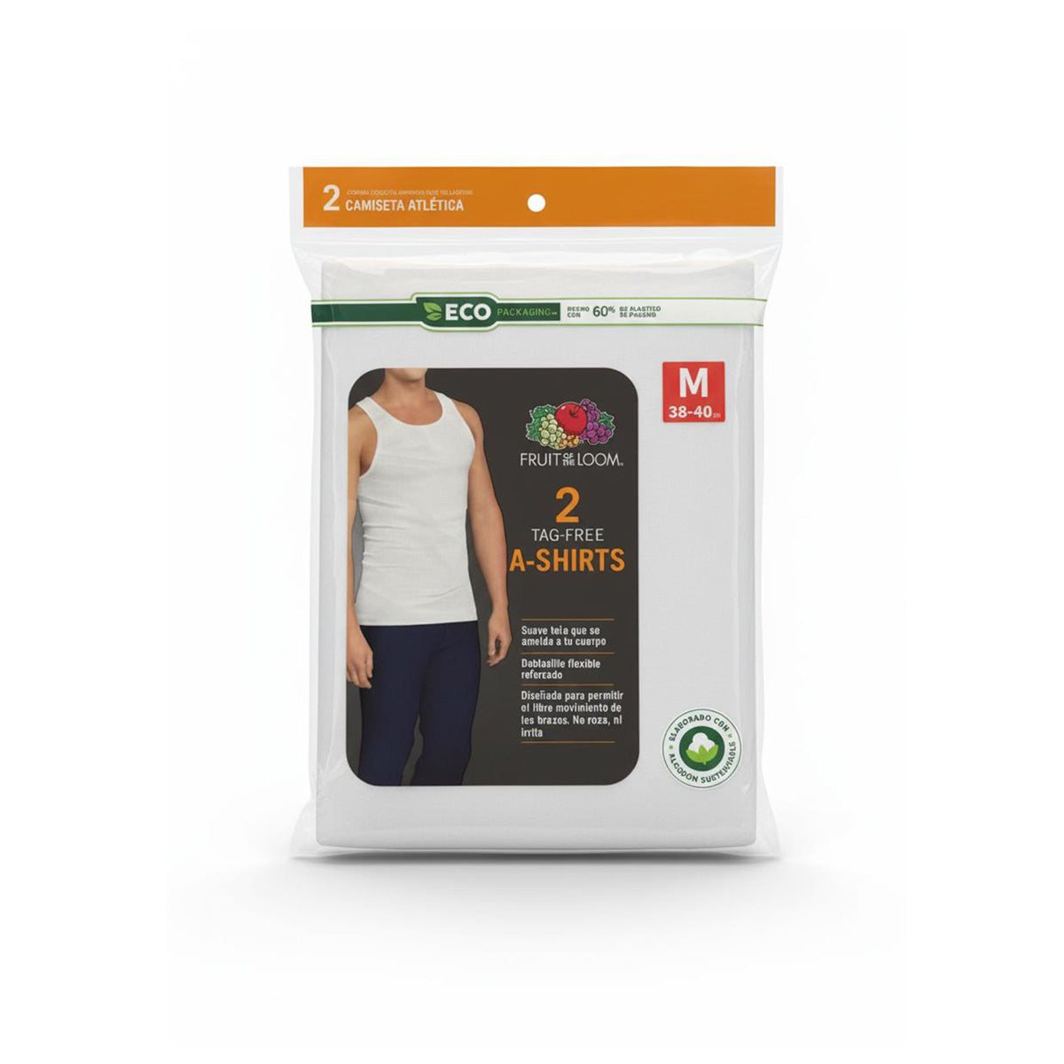 Pack x 2 - Musculosa interior para caballer